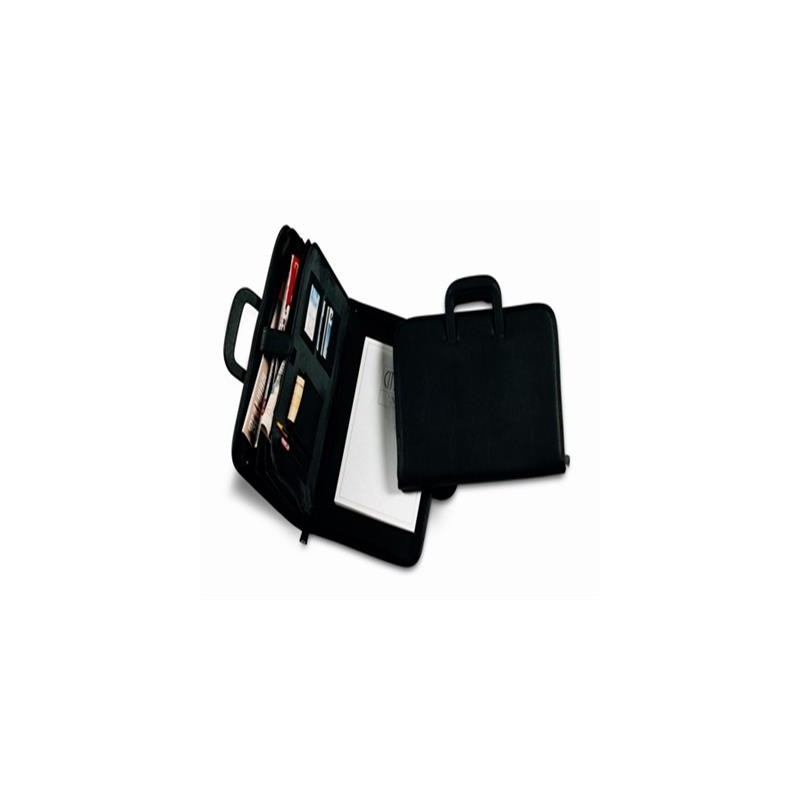 Portablocco Niji City Time Professional con manici a scomparsa, formato A4 in ecopelle nera - 243 Portablocco Niji City Time Professional con manici a scomparsa, formato A4 in ecopelle nera - 243