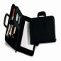 Portablocco Niji City Time Professional con manici a scomparsa, formato A4 in ecopelle nera - 243 Portablocco Niji City Time Professional con manici a scomparsa, formato A4 in ecopelle nera - 243