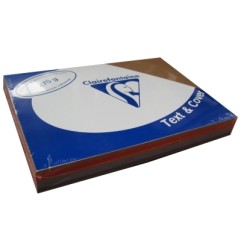 Clairefontaine Text&Cover Copertina per Rilegatura A4 Colori Intensi Assortiti Pelle 270 g/m² 100 Fogli 2712
