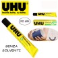 UHU 20 Tubi Attaccatutto Senza Solventi Trasparente 20 ml D9214 UHU 20 Tubi Attaccatutto Senza Solventi Trasparente 20 ml D9214
