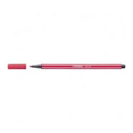 1 - Pennarello Stabilo Pen rosso scuro