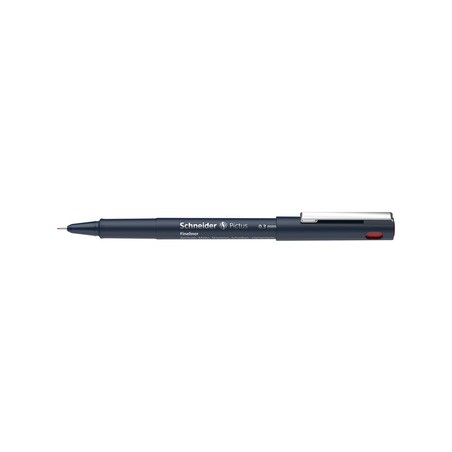 1 - SCHNEIDER 6 pz Penna disegno tecnico Pictus 0,3 colore rosso 197302