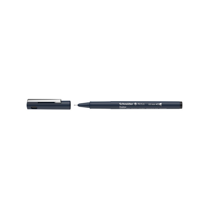 Schneider Pictus fineliner a inchiostro pigmentato punta 0,5 mm nero – confezione 10 pezzi 197501 Schneider Pictus fineliner a inchiostro pigmentato punta 0,5 mm nero – confezione 10 pezzi 197501