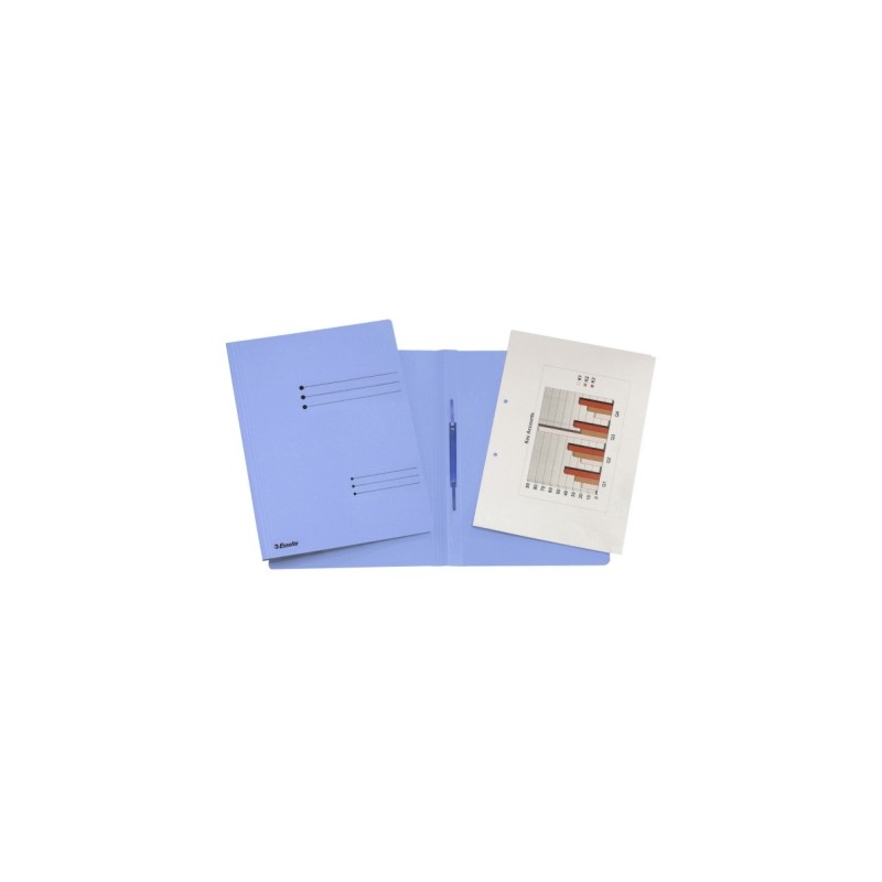 Cartellina portadocumenti Esselte Rapid File ad aghi in cartoncino blu, formato A4 - 621057
