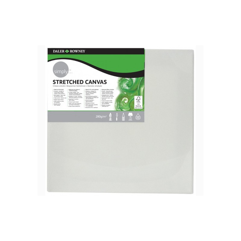 Daler-Rowney Simply tela su telaio 20x20 cm D5140820200 Daler-Rowney Simply tela su telaio 20x20 cm D5140820200