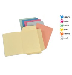 1 - ARCA 50 pz Cartelline per atti 3 lembi rosso 0224