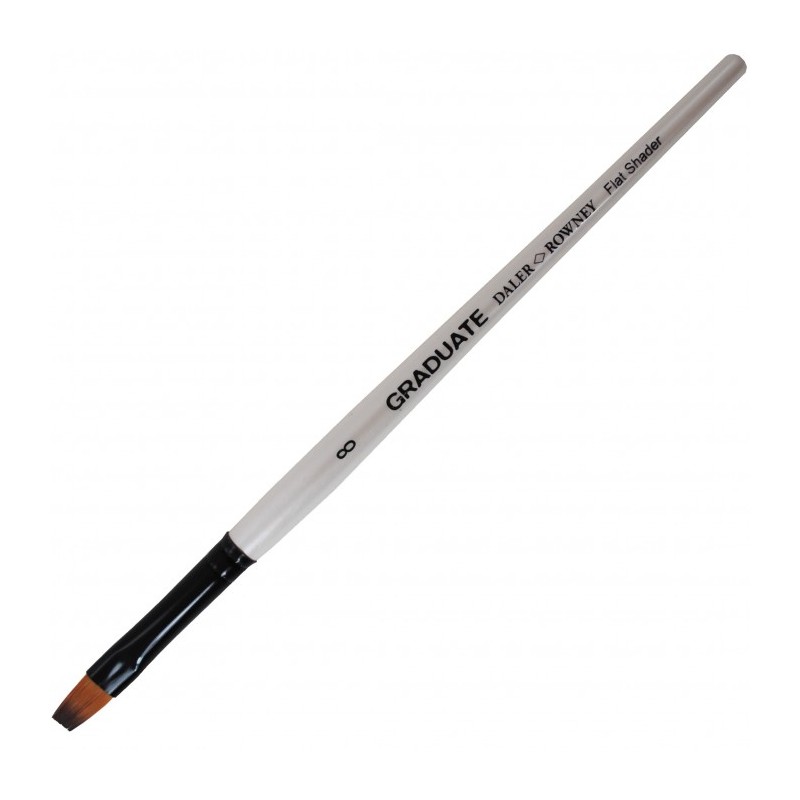 Daler-Rowney Graduate pennello sintetico piatto manico corto n. 8 D212160008 Daler-Rowney Graduate pennello sintetico piatto manico corto n. 8 D212160008