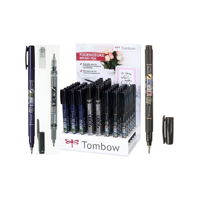 PENNARELLO FUDENOSUKE BRUSH NERI-48pz ass. TOMBOW PWS-TBHS-48P-A PENNARELLO FUDENOSUKE BRUSH NERI-48pz ass. TOMBOW PWS-TBHS-48P-A