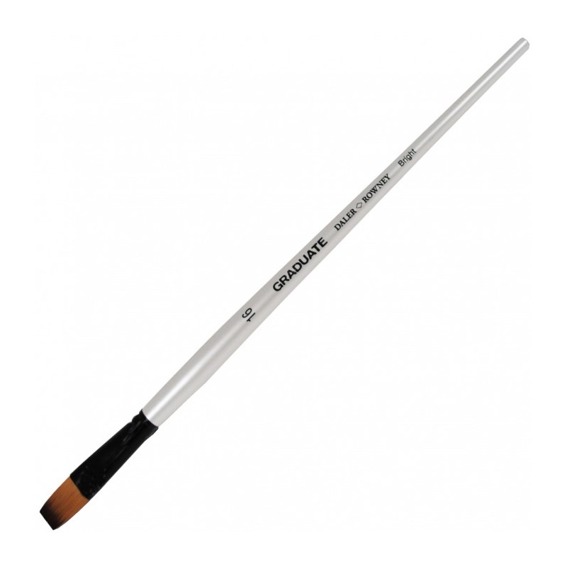 Daler-Rowney Graduate pennello sintetico piatto corto manico lungo n. 16 D212160016