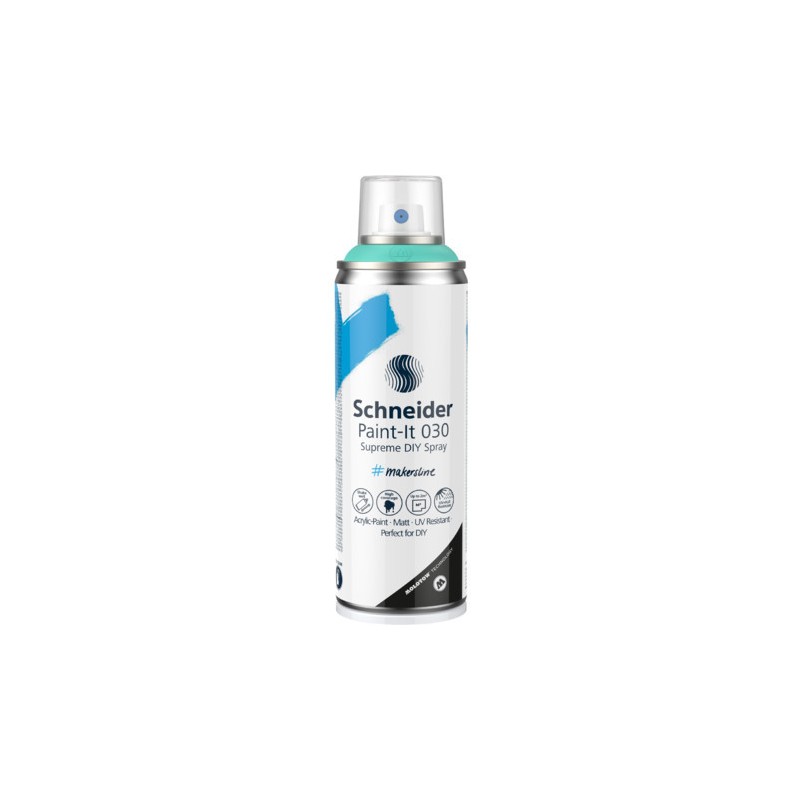 Schneider Paint-It 030 Supreme DIY vernice acrilica spray 200 ml turchese 700310 Schneider Paint-It 030 Supreme DIY vernice acrilica spray 200 ml turchese 700310