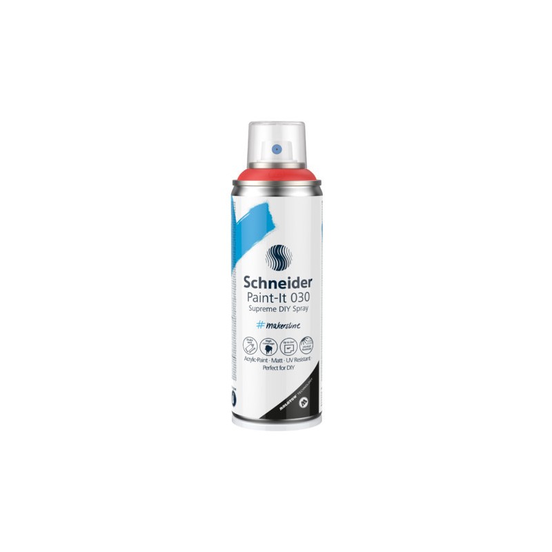 Schneider Paint-It 030 Supreme DIY vernice acrilica spray 200 ml rosso 700320