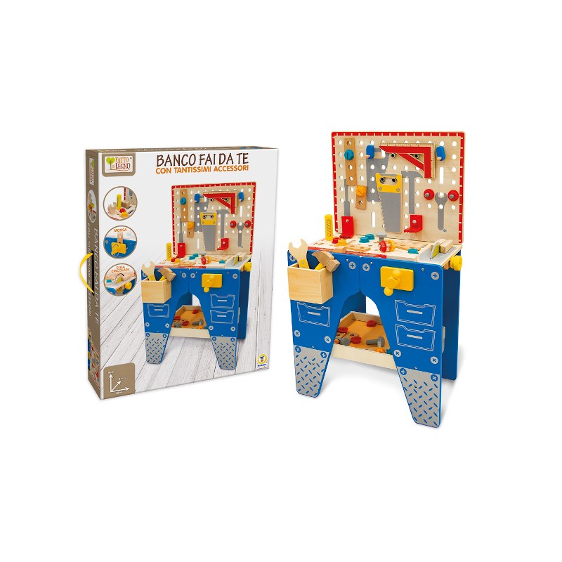 TEOREMA FATTO DI LEGNO - BANCO FAI DA TE IN LEGNO H.80 CM 40620 TEOREMA FATTO DI LEGNO - BANCO FAI DA TE IN LEGNO H.80 CM 40620