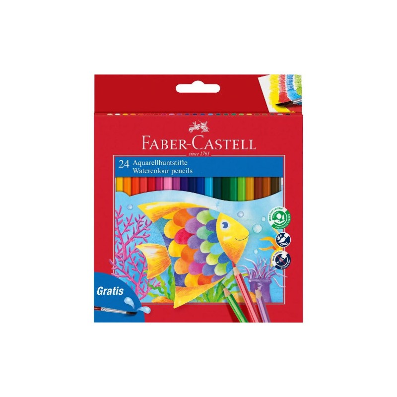PASTELLI FABER ACQUERELLABILI C/PENNELLO -24pz 114425 PASTELLI FABER ACQUERELLABILI C/PENNELLO -24pz 114425