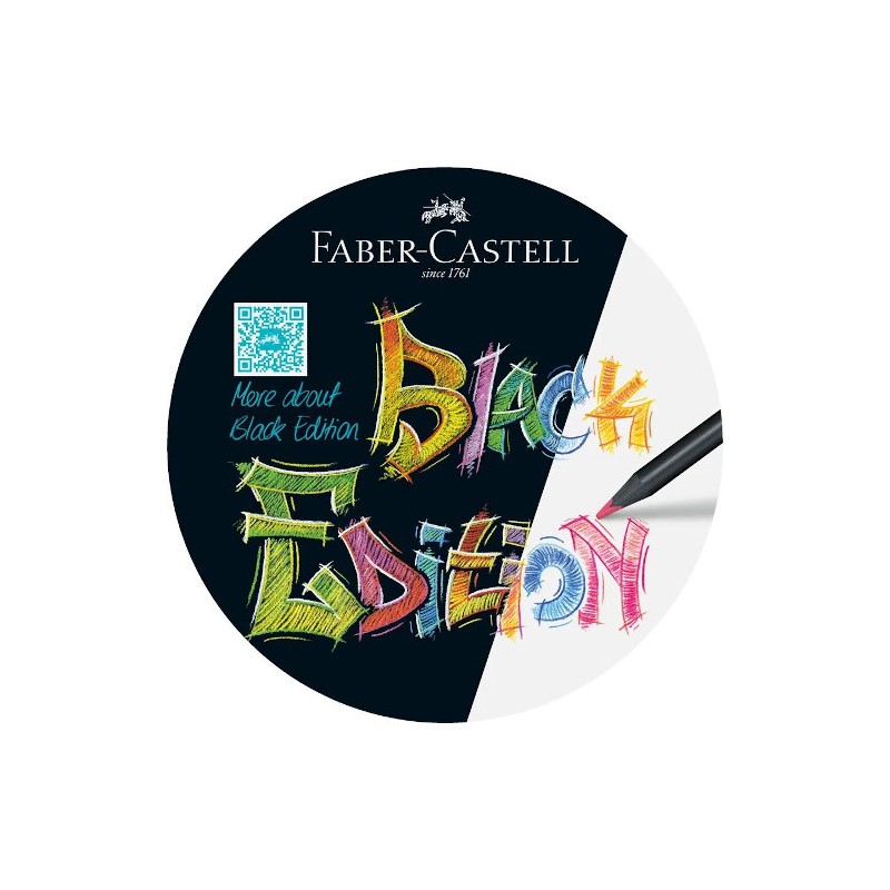 PASTELLI FABER-CASTELL BLACK EDITION - 12col. TRIANG. 116412 PASTELLI FABER-CASTELL BLACK EDITION - 12col. TRIANG. 116412