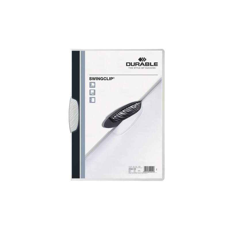 Cartellina SwingClip Durable per fogli A4 colore bianco Cartellina SwingClip Durable per fogli A4 colore bianco