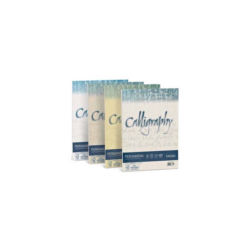 PERGAMENA A4 NATURALE GR.190 -250pz CALLIGRAPHY A69Q374