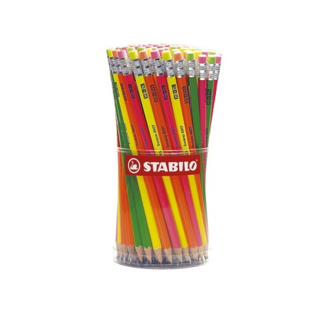 1 - 96 pz Matite Stabilo Swano Fluo con gomma