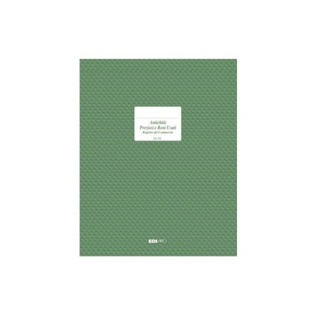 Registro del commercio antichità e preziosi 47 pagine Edipro - E2170