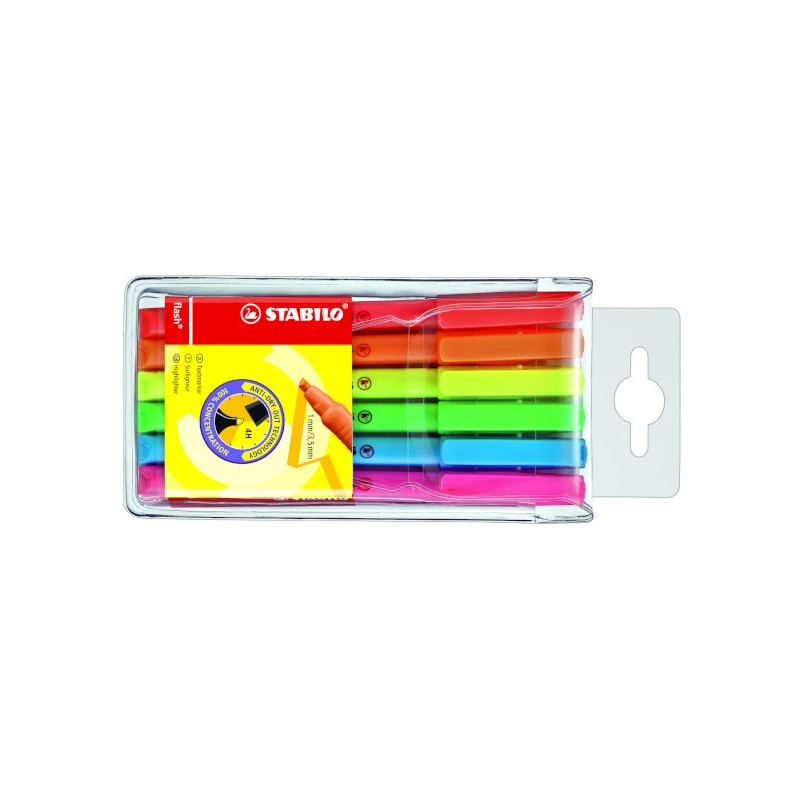 Evidenziatori Stabilo Flash Fine 6 pz 555/6