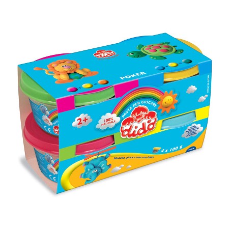 Pasta da modellare Dido' Poker 4 x gr 100 Fila 390700
