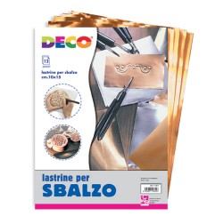 1 - CWR Lastrine in alluminio anodizzato rame 10x15 cm 12 pz. 113/1
