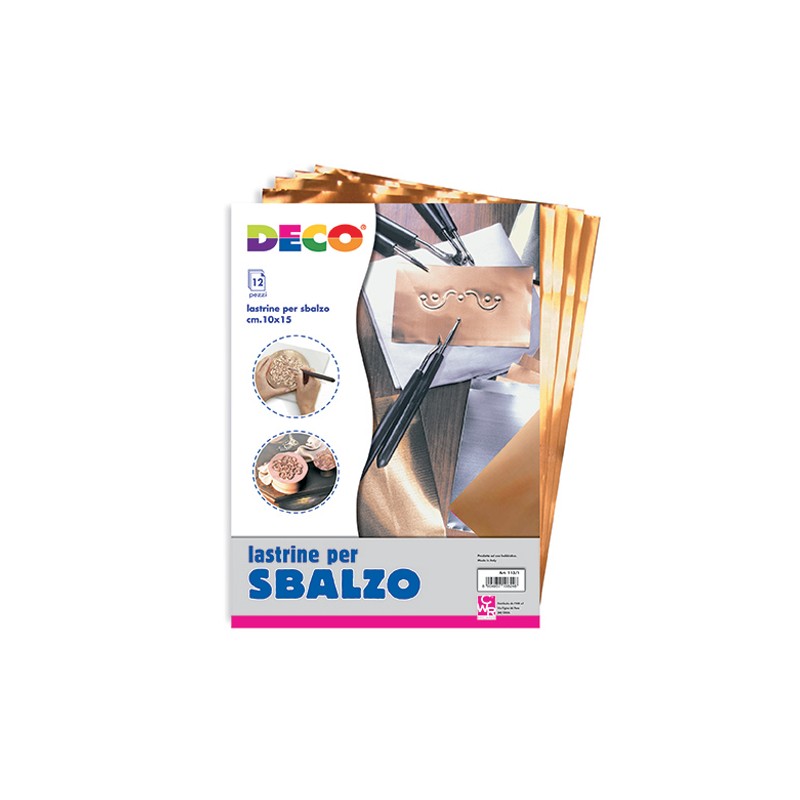 CWR lastrine per sbalzo in alluminio anodizzato rame 10x15 cm, 12 pezzi – 113/1 CWR lastrine per sbalzo in alluminio anodizzato rame 10x15 cm, 12 pezzi – 113/1