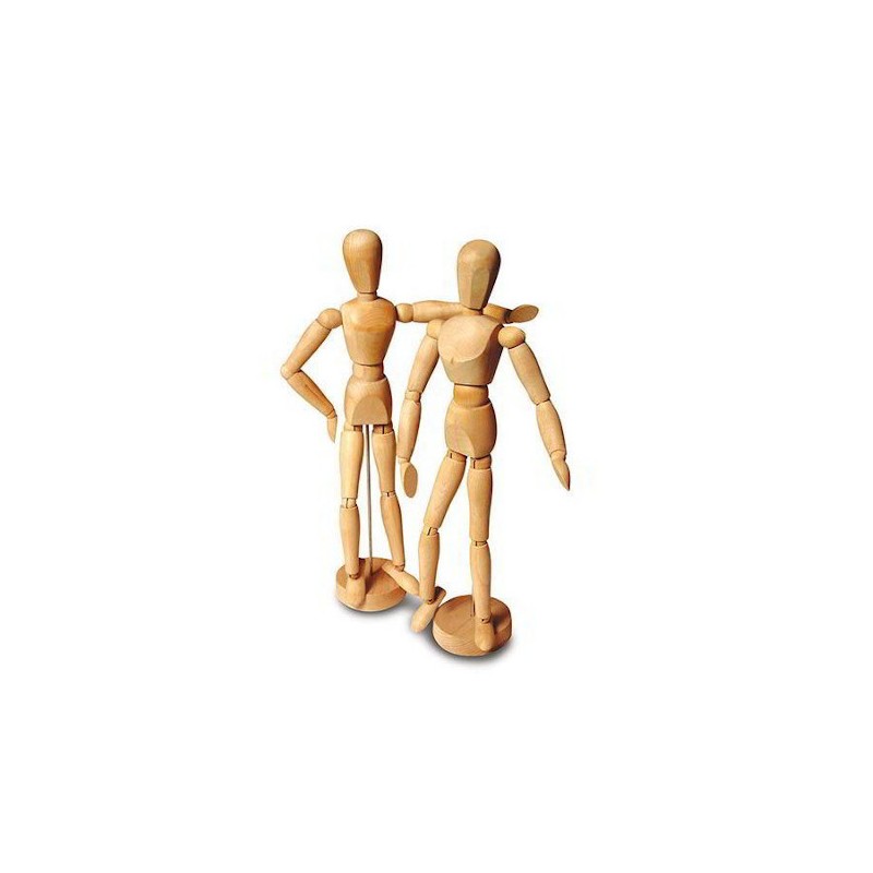 CWR manichino in legno 31 cm con base, donna – 201/1 CWR manichino in legno 31 cm con base, donna – 201/1