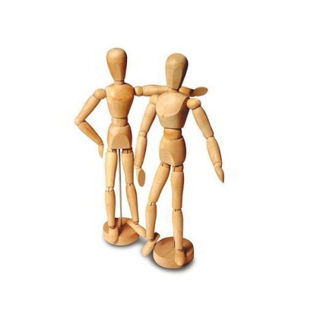 CWR manichino in legno 31 cm con base, donna – 201/1
