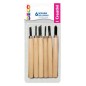 CWR scavini manico legno, blister 6 pezzi CWR scavini manico legno, blister 6 pezzi