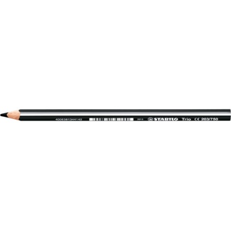 1 - 12 pz Colore Stabilo trio thick pastello nero 203/750