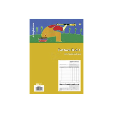 Blocco D.D.T. fattura 33x3 autoricalcante (33 moduli in 3 copie) Edipro - E5222CT