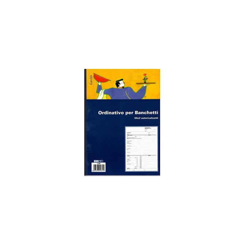 Blocco preventivo e ordinazione per banchetti 50x2 autoricalcante (50 moduli in 2 copie) Edipro - E5960 Blocco preventivo e ordinazione per banchetti 50x2 autoricalcante (50 moduli in 2 copie) Edipro - E5960