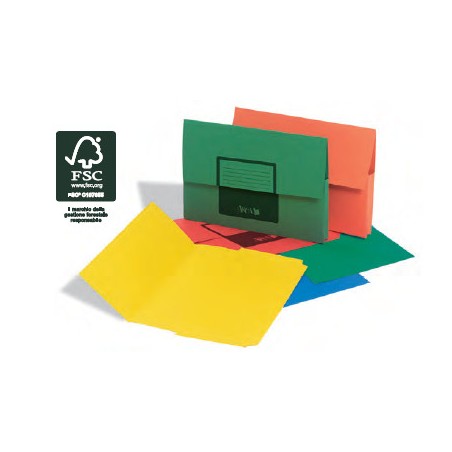 1 - 25 pezzi Cartella portadocumenti Canguro Arca rosso 0233