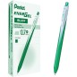 Pentel EnerGel BL437-D penna roller gel a scatto punta 0,7 mm verde 12 pz Pentel EnerGel BL437-D penna roller gel a scatto punta 0,7 mm verde 12 pz