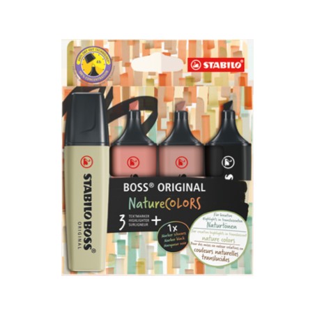 Stabilo Boss Original Nature Colors 4 evidenziatori colori terra 70/4-2-3