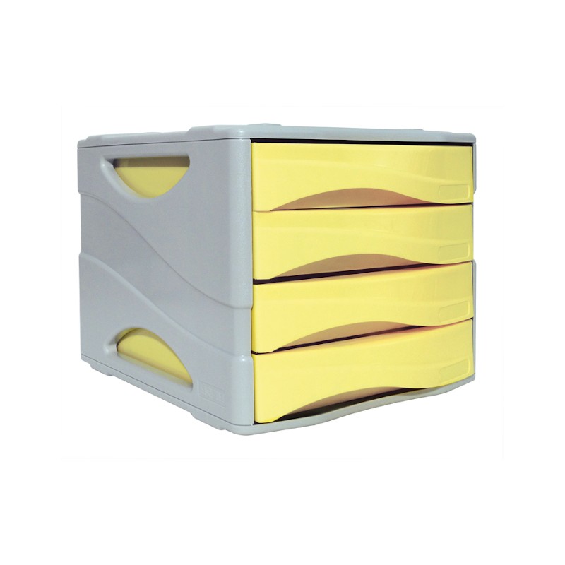 Arda cassettiera Keep Colour Pastel 4 cassetti giallo 15P4PPASG Arda cassettiera Keep Colour Pastel 4 cassetti giallo 15P4PPASG