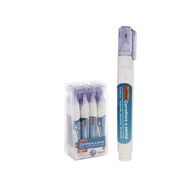 CORRETTORE LIQUIDO A PENNA 7ML. 12PZ. 22/025 CORRETTORE LIQUIDO A PENNA 7ML. 12PZ. 22/025