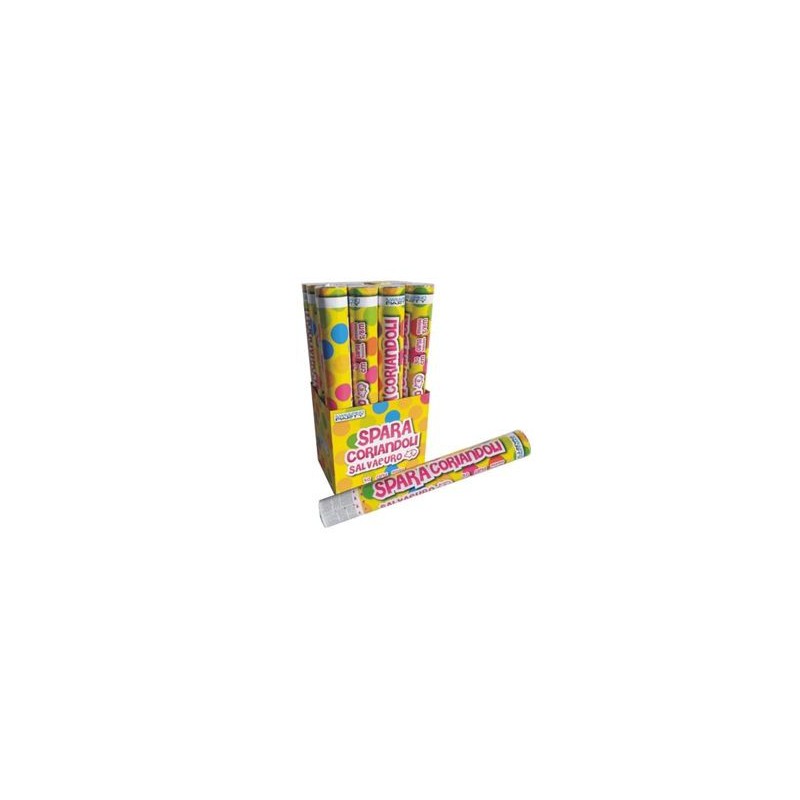 Tubo Sparacoriandoli Multicolore Salvaeuro 40cm Tubo Sparacoriandoli Multicolore Salvaeuro 40cm