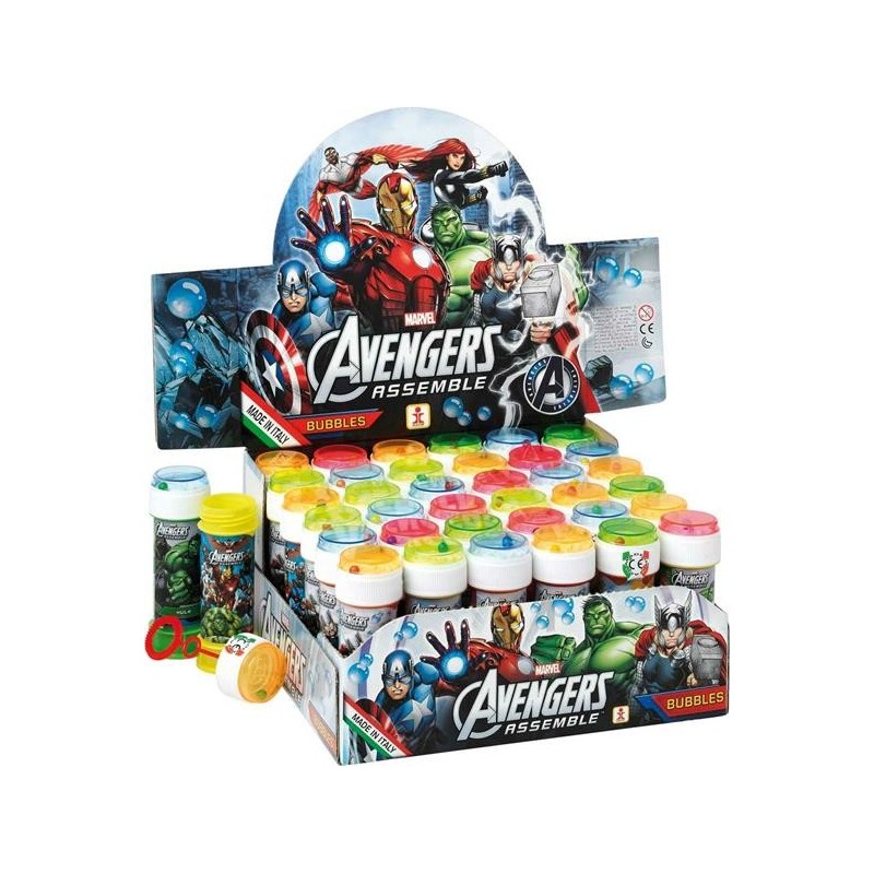 BOLLE DI SAPONE THE AVENGERS -36pz BUBBLE WORLD BOLLE DI SAPONE THE AVENGERS -36pz BUBBLE WORLD
