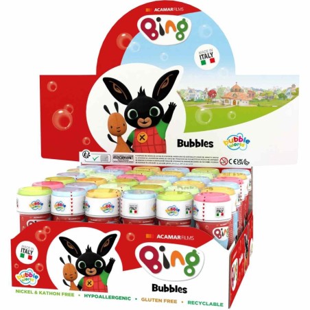 BOLLE DI SAPONE BING -36pz BUBBLE WORLD