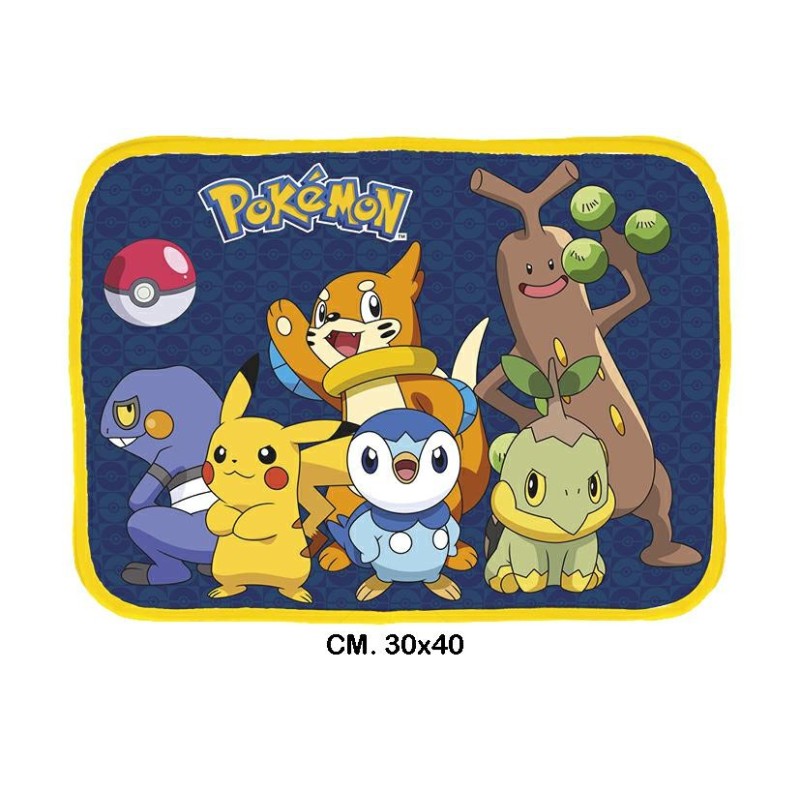 TOVAGLIETTA POKEMON POLIESTERE IMPERMEABILE CM.30X40 TV20PK TOVAGLIETTA POKEMON POLIESTERE IMPERMEABILE CM.30X40 TV20PK