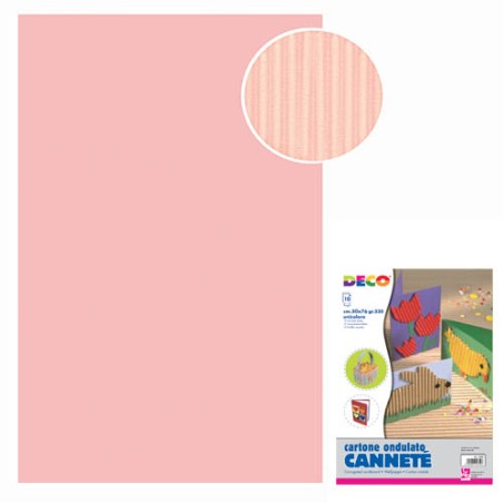 CWR DECO cartoncino ondulato cannete rosa – 8004957046748