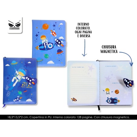 1 - MOOD NOTEBOOK DIARIO SEGRETO ASTRONAUTA ST7045
