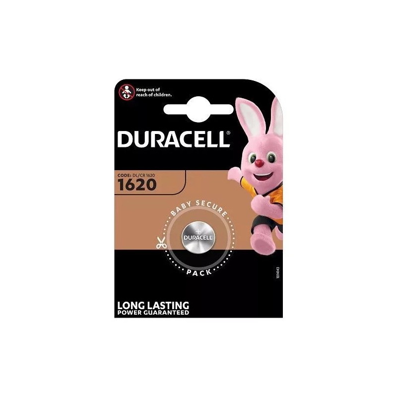 BATTERIA DURACELL LITIO 3V DL/CR 1620 -1PZ BATTERIA DURACELL LITIO 3V DL/CR 1620 -1PZ