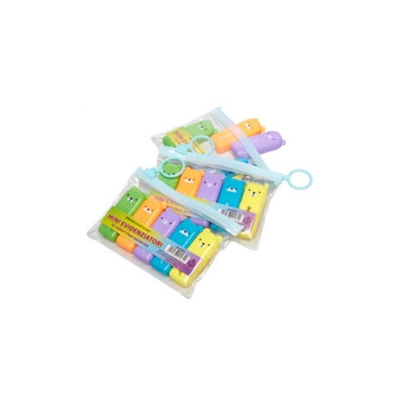 SET MINI EVIDENZIATORI 5 COLORI FLUO KAWAII JX-6428 SET MINI EVIDENZIATORI 5 COLORI FLUO KAWAII JX-6428