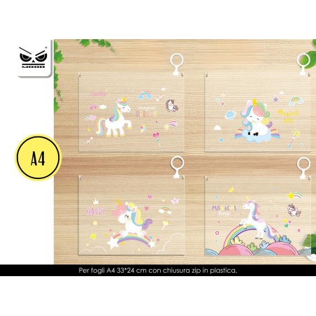 1 - MOOD BUSTA TRASP. UNICORN mis.L -12pz ST7101