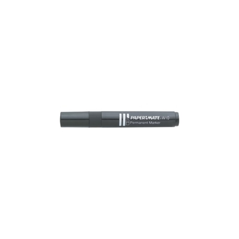 Pennarello Marker W10 punta a scalpello Papermate colore nero S0192654 Pennarello Marker W10 punta a scalpello Papermate colore nero S0192654