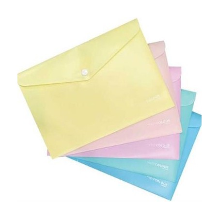 ARDA Buste Portadocumenti con Bottone A4 KeepColour