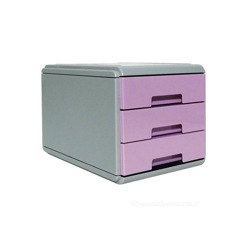 AMini Cassettiera Arda Keep Colour Pastel - 17 x 25,4 x 17,7 cm, Colore Lilla 19P3PPASVI AMini Cassettiera Arda Keep Colour Pastel - 17 x 25,4 x 17,7 cm, Colore Lilla 19P3PPASVI