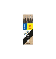 Refill Nere per Penne Cancellabili Pilot FriXion Ball e FriXion Clicker - Punta Media 0,7 mm - 6 Ricariche 006642
